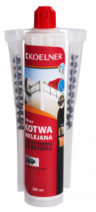 Rawlplug-KOELNER kotwa chemiczna wklejana POLIESTROWA BEZ STYRENU  LETNIA KEM-PSF-300-KOE- 300ml